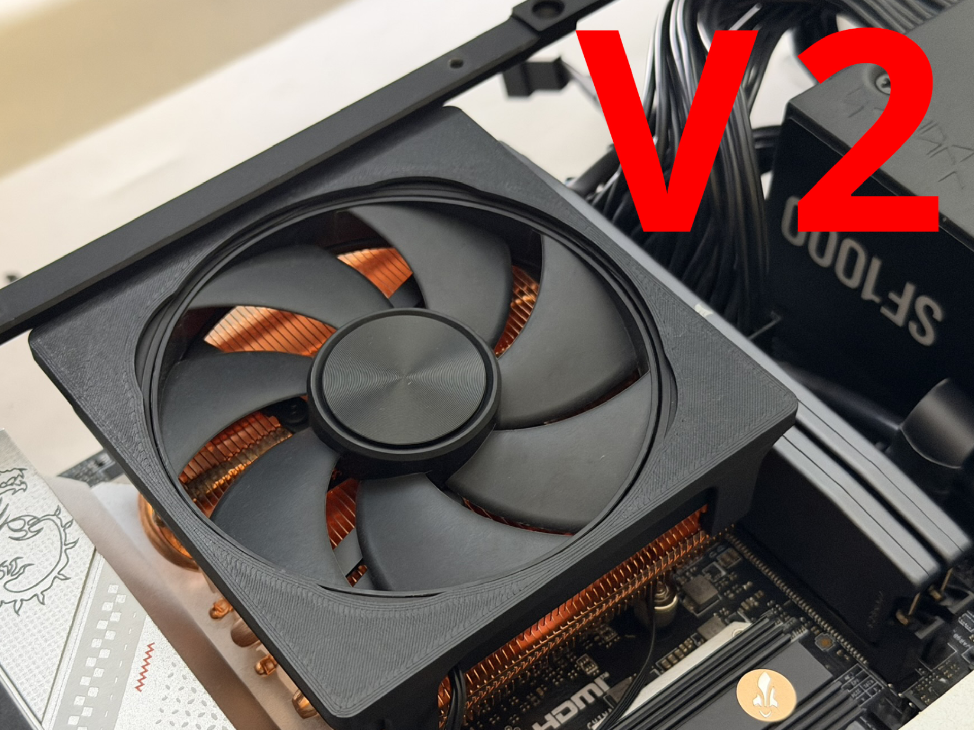 AXP90 mount for Original Fan or 4070 CNC