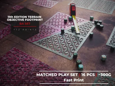 40k 11th Edition Terrain Footprints - BA