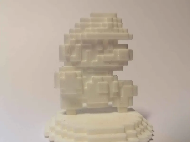 Voxel Mario (With stand)