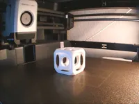 Cube tesseract en treillis géométrique — photo 2