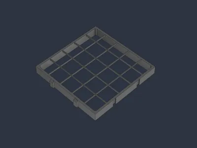 Modular Interlocking Grid Panels