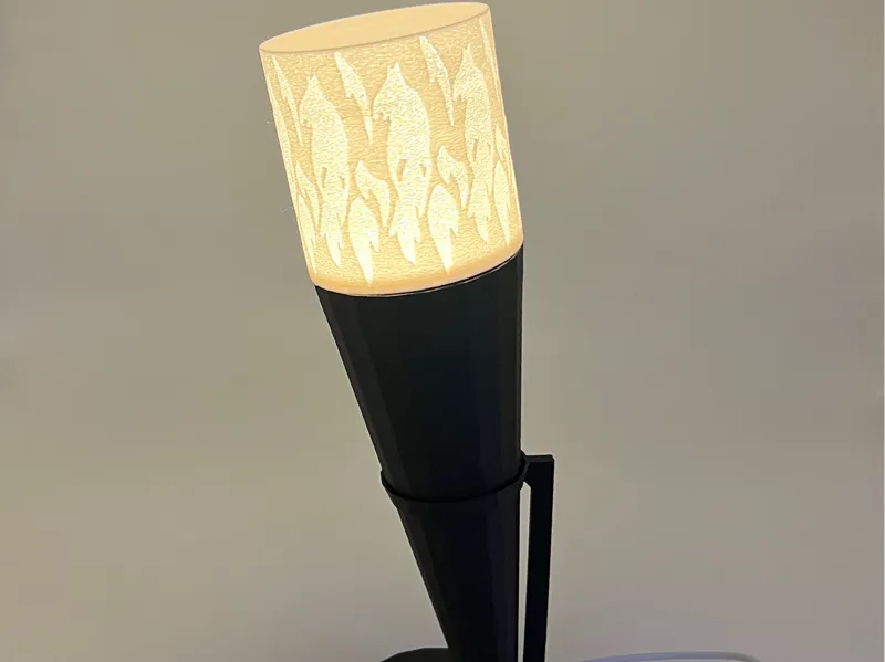 Antorcha Medieval Minimalista modular con base-opc