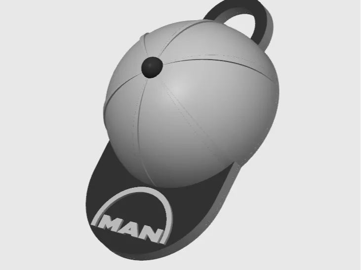 MAN Truck Cap Keychain