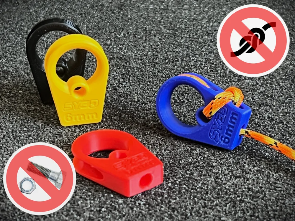 Adjustable Rope Eyelet Thimble no knot no hardware by SY3D MakerWorld ...