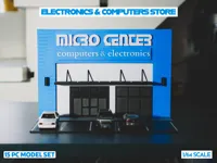 Electronics & Computers Store Model Set - All Parts
