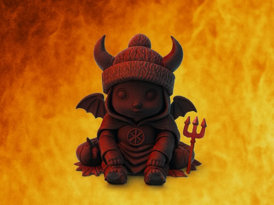Charming little devil creature - Free 3D Print Model - MakerWorld