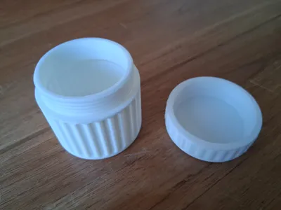 Storage Pot/Lid with Textured Grip