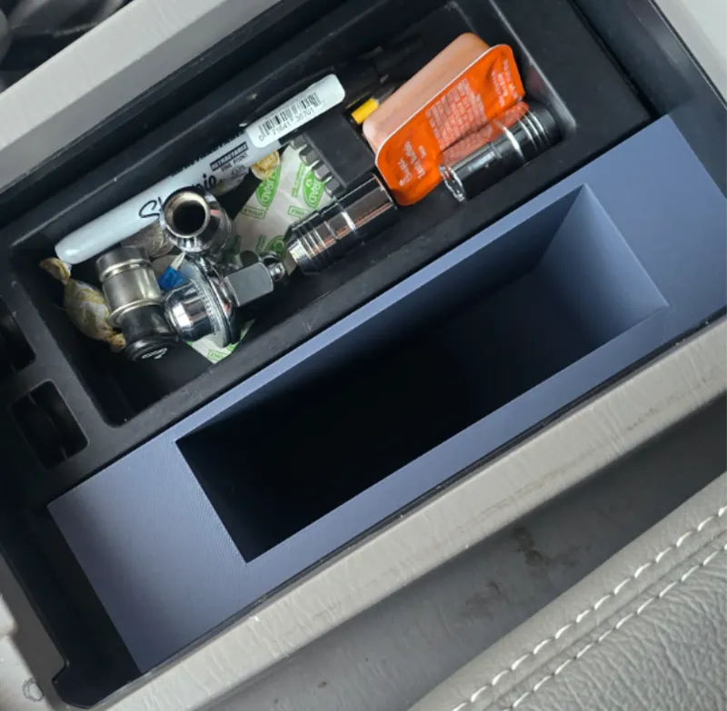 Storage bin replacement for LX470 CD Changer 