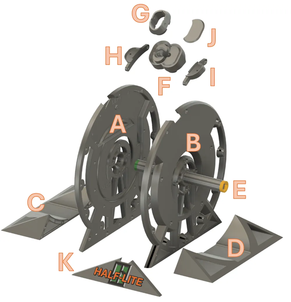 AMS "HALF-LITE"-Split 1 AMS Lite into 2 Dual AMS - Free 3D Print Model ...