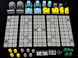 Crossfire Sector Board Game Components