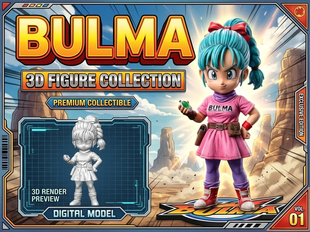 BULMA DRAGONBALL - Modelo gratuito para impressão 3D - MakerWorld