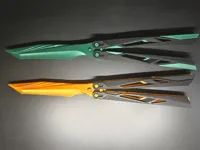 单色刀刃0.2mm 层高, 刀刃1 层外墙80%填充, 其余部件2 层墙20%填充