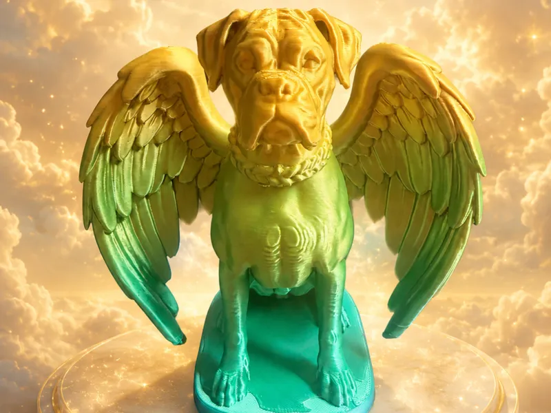 Boxer-Engel sitzend