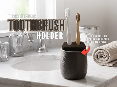 Concrete Tooth Brush Holder