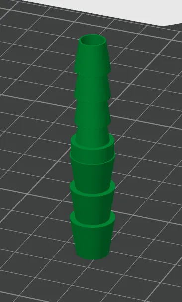 10mm to 8mm barbed hose adapter