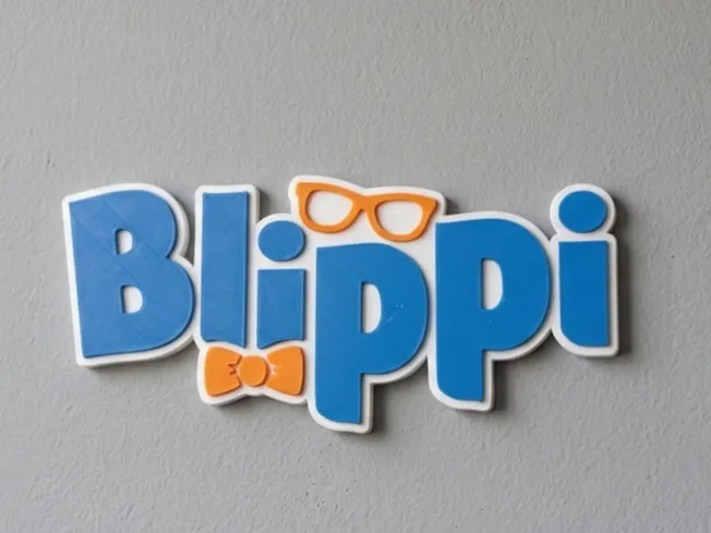 Large Blippi Logo Sign for Wall & Acoustic Panel