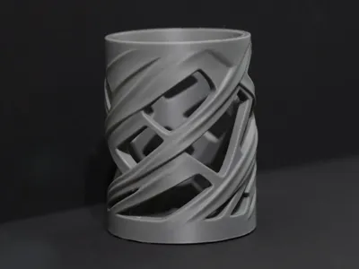 交錯流線筆筒｜Interwoven Flow Pen Holder