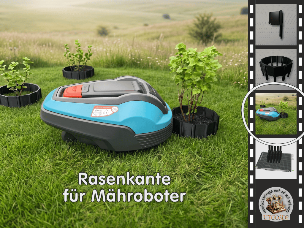Beetbegrenzer bzw. Rasenkante u.a. für Mähroboter
