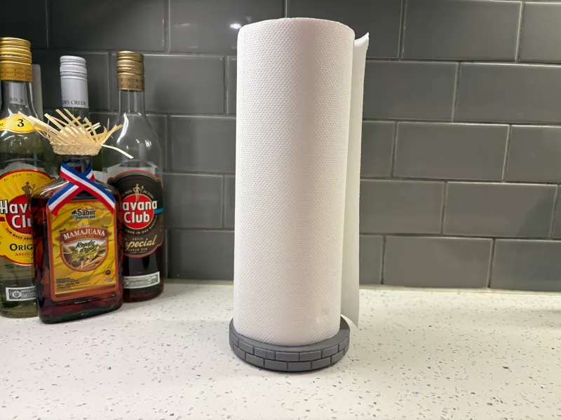 Towel Holder With A Sleek Lookin' Brick Pattern