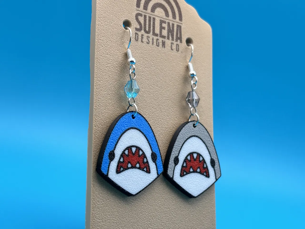 Cute Shark Earrings | Keychain view 4