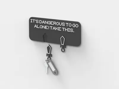 KEY HOLDER | ZELDA | IT'S DANGEROUS TO GO ALONE