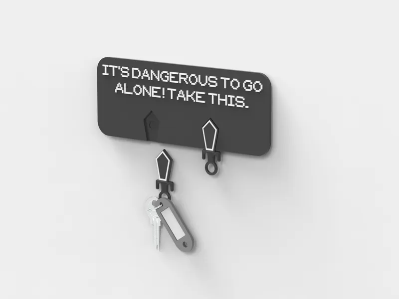 KEY HOLDER | ZELDA | IT'S DANGEROUS TO GO ALONE