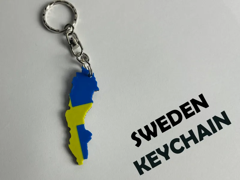 Sweden Keychain – Country Silhouette