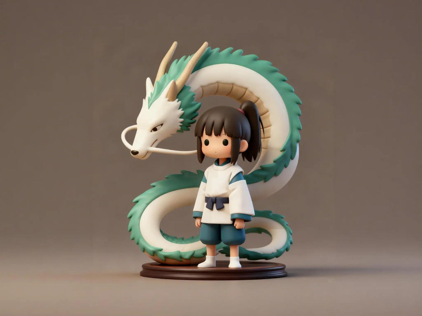 3Dプリント 千尋と白龍 - 千と千尋の神隠し - 宮崎駿アニメ映画グッズ