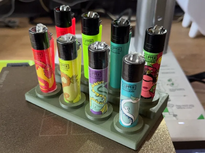 clipper Lighter display/collection rack