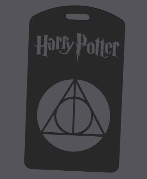 deathly hallows badge holder