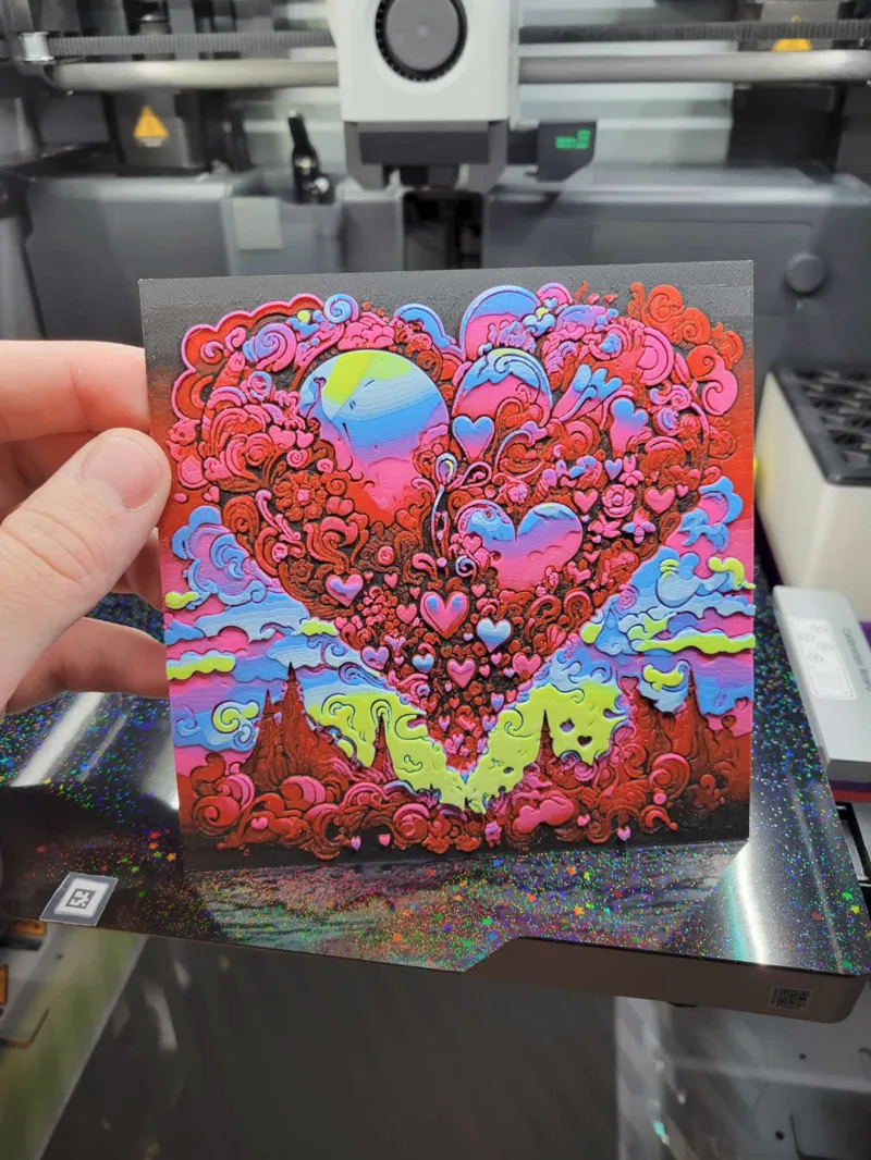 Valentines Balloon Hueforge Art