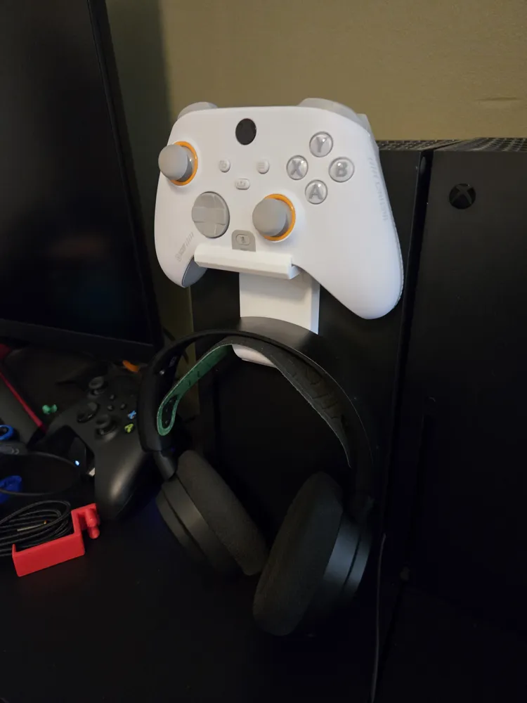 Xbox X controller and Headset holder for on top - Free 3D Print Model ...
