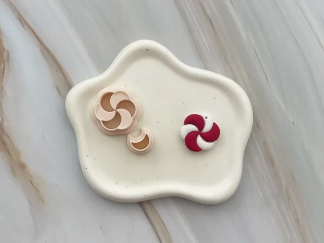 Christmas Candy Polymer Clay Earrings Cutter
