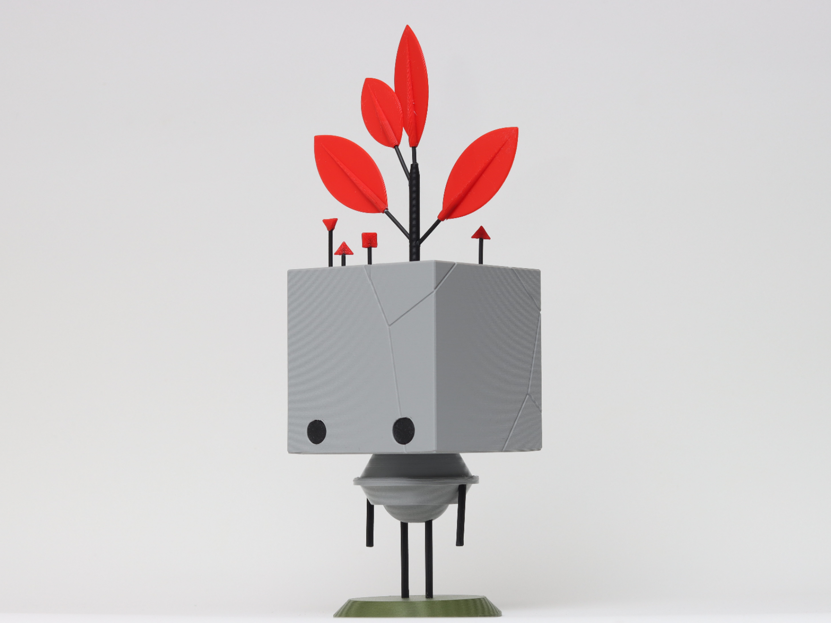 Cube Friend Figurine - Gris - No AMS Required