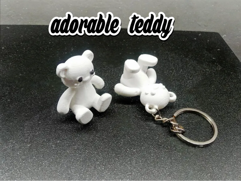 teddy cute + keychain