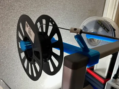 A1 Dual Rear Spool Holder 2025 PTFE Tube V2