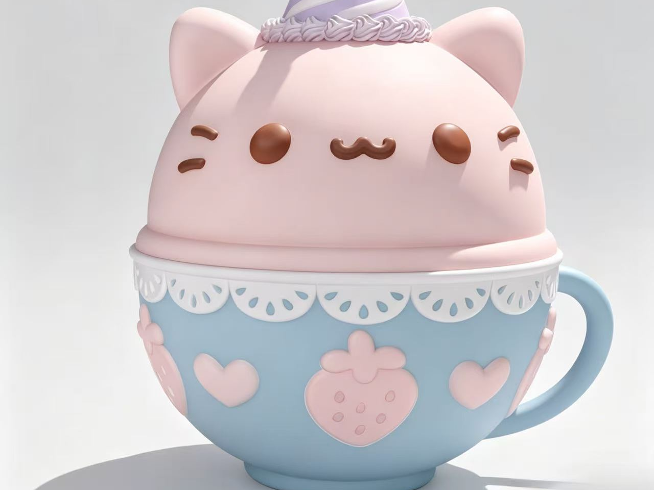 茶杯猫猫漏斗收纳二合一