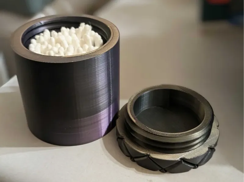 Q-tip Container with Twistable lid