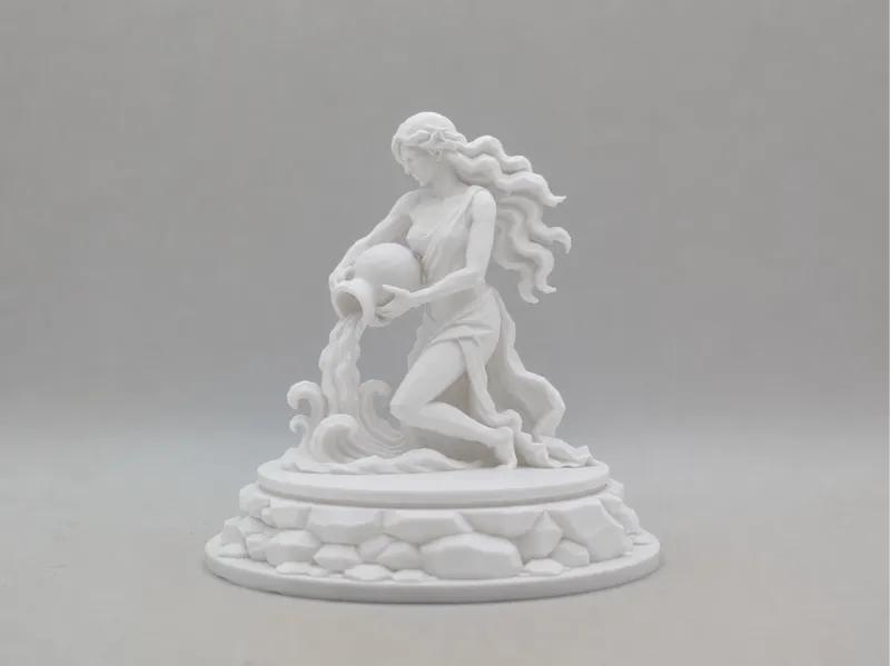 Geometric Aquarius Sculpture