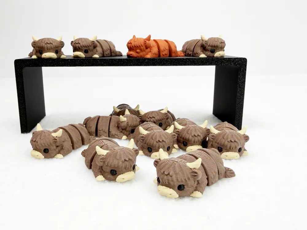 Articulated Mini Highland Cow - Free 3D Print Model - MakerWorld
