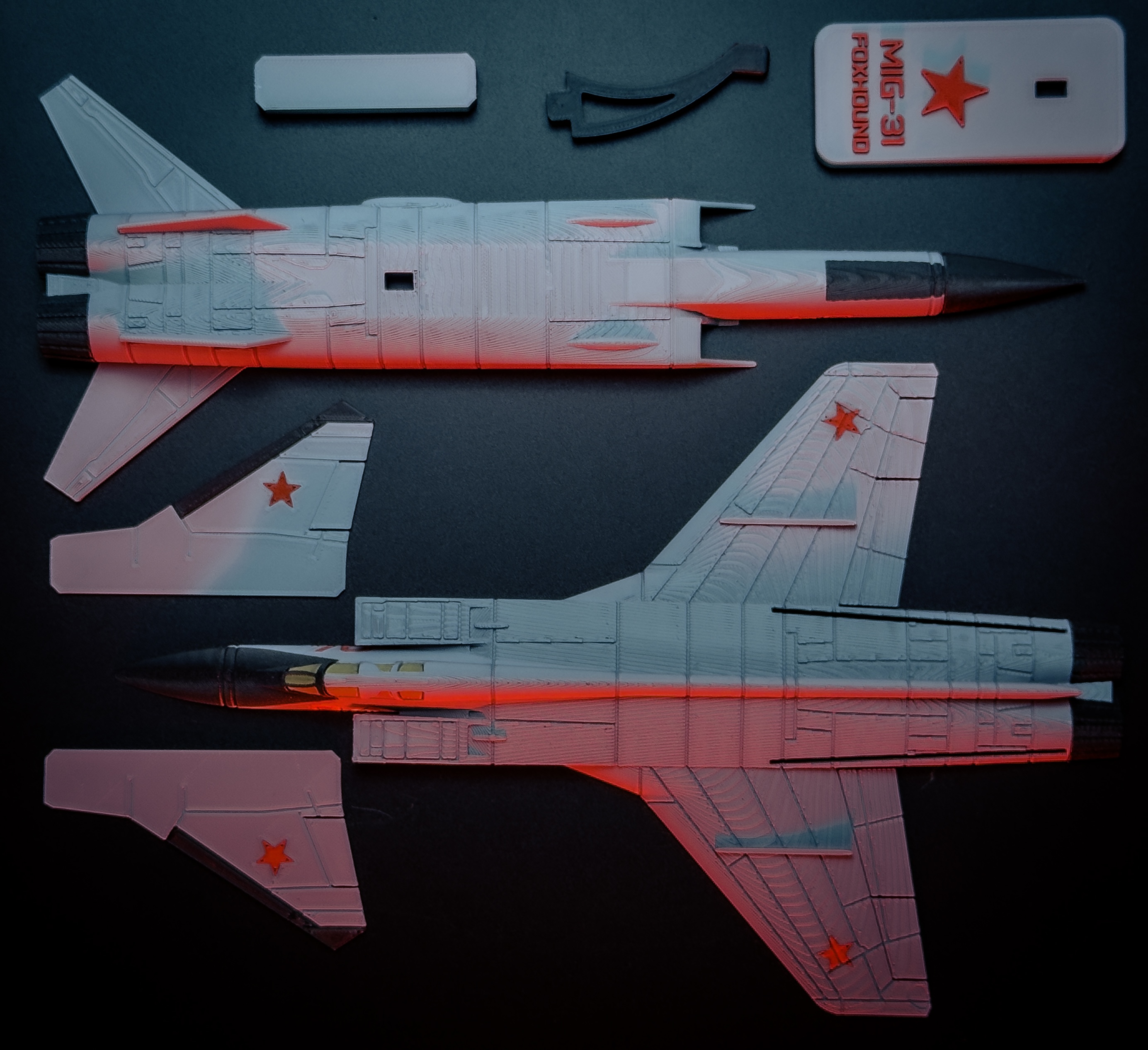 MIG-31 Foxhound Plane Kit Card - 1