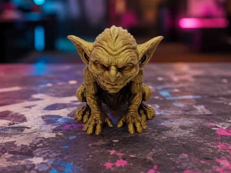 Kriechender Kobold "Grimmschnauze" Fantasyfigur