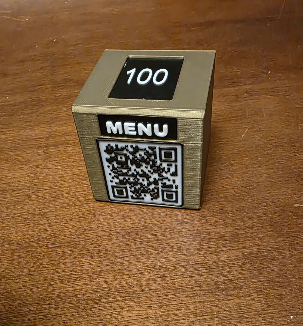menu qr code con numero tavolo - Modello di stampa 3D gratuito - MakerWorld