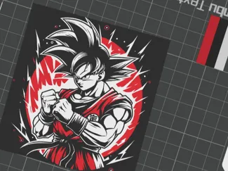 Goku Lamina 3d