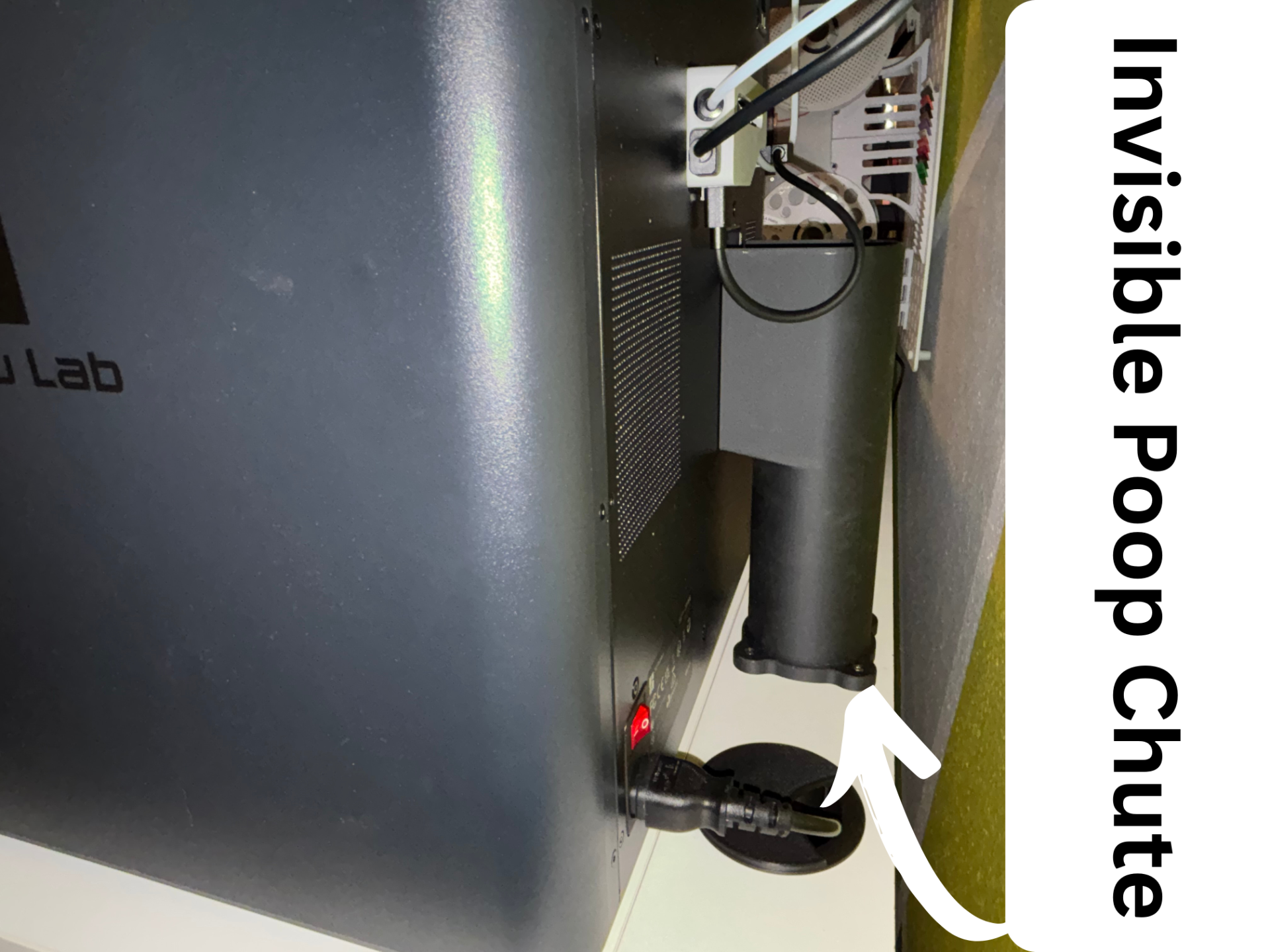 Invisible Poop Chute - X1C / P1P / P1S / P2S