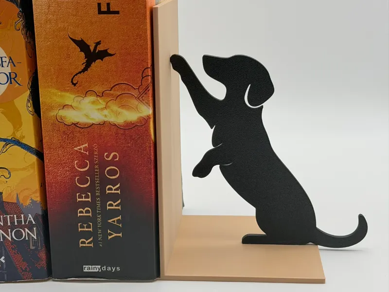 Simple Dachshund Book End