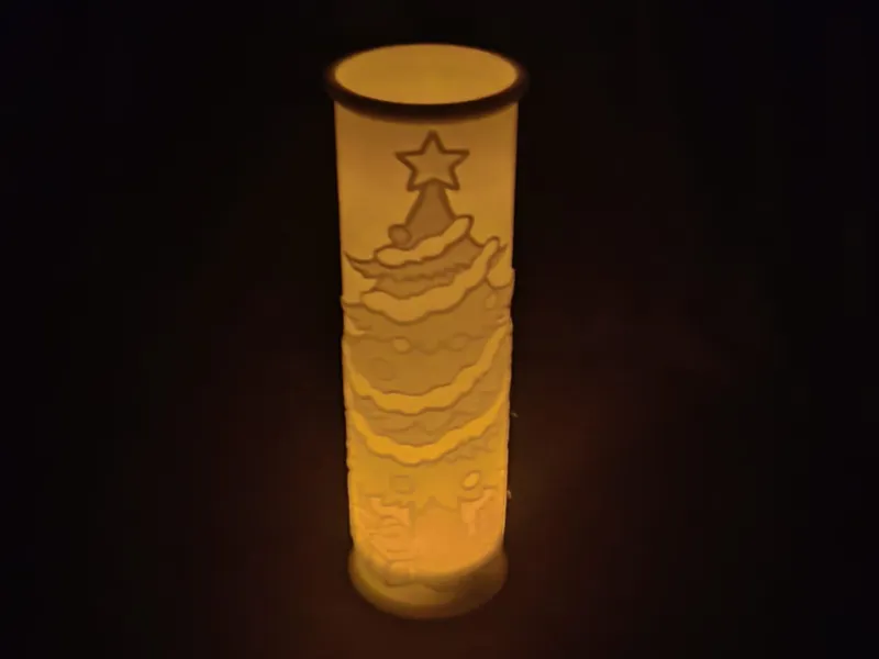Weihnachtsbaum Lithophane – festliche Deko