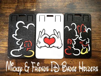Mickey & Friends ID Badge Holders