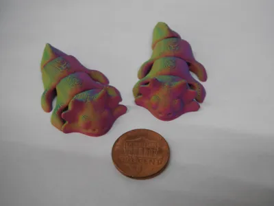 Cute articulated axolotl. Free commercial license!