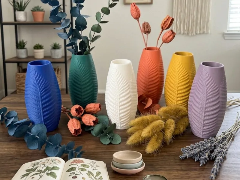 Leaf Relief Vase